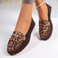 🌸Tavaszi akció🌸Női divat: leopárdmintás patchwork loafer