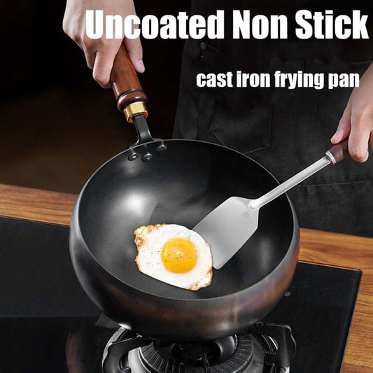 🧑‍🍳AKCIÓ🔥Bevonat nélküli, vastag falú vasalóedény fedéllel – Új, továbbfejlesztett változat 2026-ban!