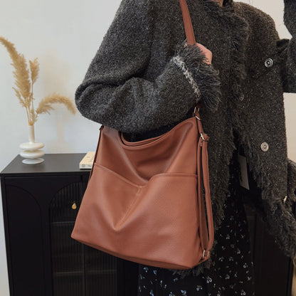 👜Lazább stílusú nagy űrtartalmú női bőrtáskák🎒✨