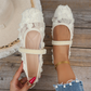 👡 MOST 50% KEDVEZMÉNY! 🌸 Női csipkés, lélegző, négyzetes orrú balettcipő