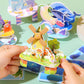 🧩 Építse fel saját 3D világát – 3D papír puzzle építőkészlet (4 darab, ragasztó nélkül) – Utánvétes 🏰