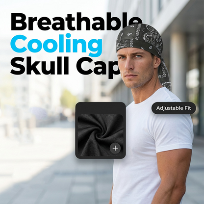 🧢💪 Uniszex légáteresztő koponyasapka állítható zsinórokkal