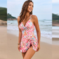 🌊👗 Csavart Szoknyás Női Fürdőruha