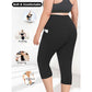 👖Női magas derekú capri leggings zsebekkel