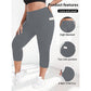 👖Női magas derekú capri leggings zsebekkel