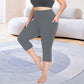 👖Női magas derekú capri leggings zsebekkel