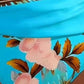 🌼👙 Női Alakformáló Bikini, Virágmintás