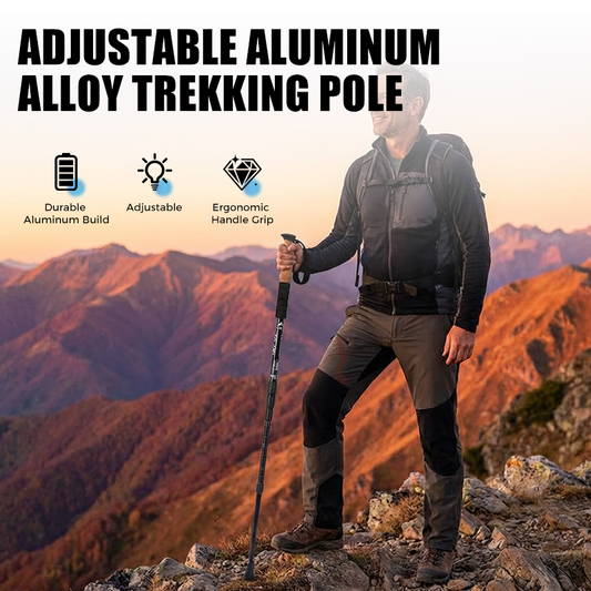 ⛰️Könnyű alumínium túrabot ütéscsillapítással