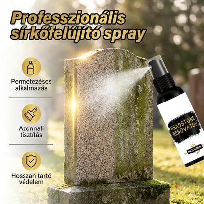 Kőemlékmű-tisztító és felújító spray