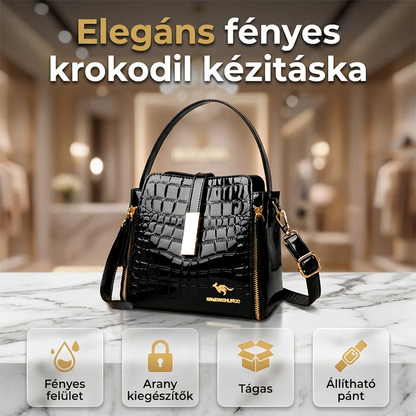 👜⚜️ Fényes Divatos Kézitáska