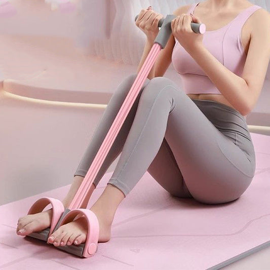 💪 Lábpedálos latex ellenállókötél fogantyúval edzéshez és jógához