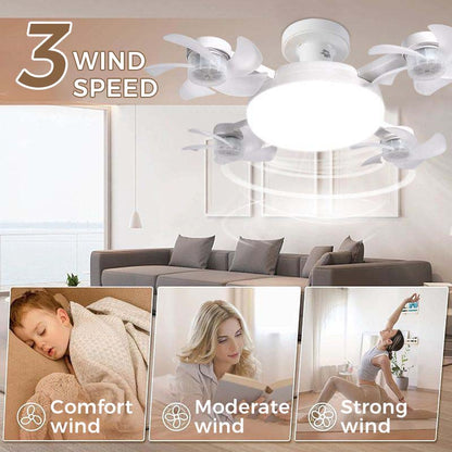 🧊 50% kedvezmény💥Mennyezeti ventilátor LED lámpával és távirányítóval
