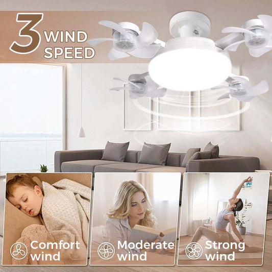 🧊 50% kedvezmény💥Mennyezeti ventilátor LED lámpával és távirányítóval