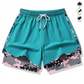 Női 2 az 1-ben sport short – Beépített belső réteggel, állítható derékpánttal | 8 szín | XS–2XL