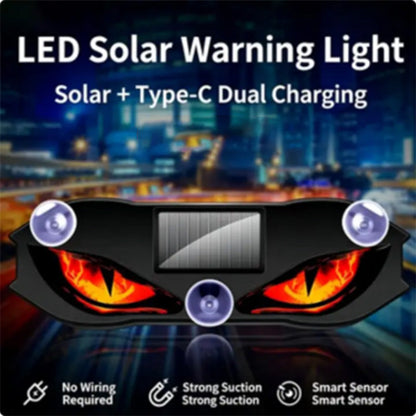 🚗Napelemes LED-es autós figyelmeztető lámpa