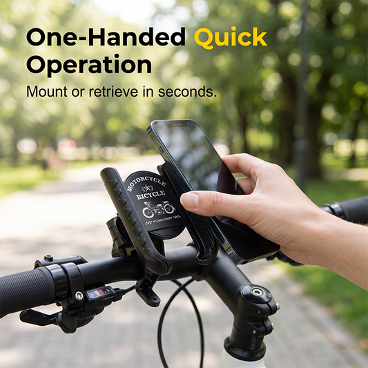 🚲 Zárható gyors rögzítésű kerékpár telefontartó