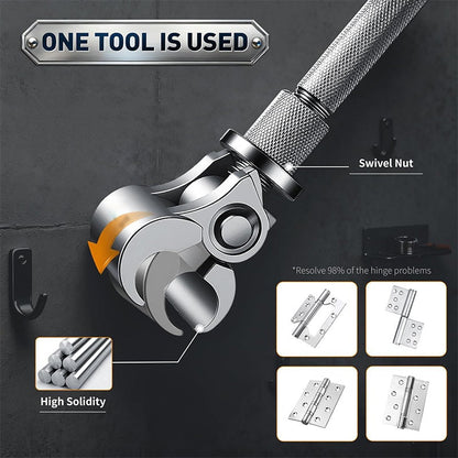 🔧✨ Univerzális Ajtópánt Kulcs: Egykezes Precizitás és Profi Beállítás! 🚪