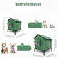 😻 50% kedvezmény🐾 Vízálló kültéri macskaház – megemelt, összecsukható, védi kedvencedet az esőtől és a hidegtől ✨