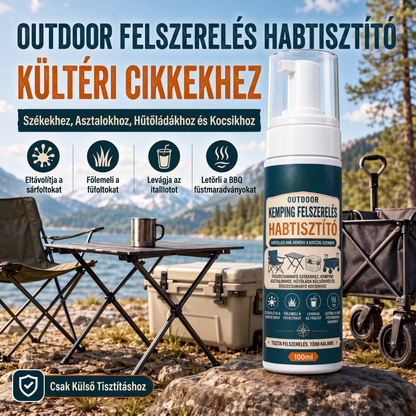 🏕️ Kemping habtisztító tisztítókendővel
