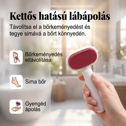 1+1 INGYEN🦶Kétoldalas lábkaparó, bőrkeményedések eltávolítására
