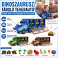 🦖🚚 Interaktív dínó szállító teherautó: Mozgó kaland és képességfejlesztés ✨🧠