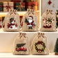 🎄 Karácsonyi húzózsinóros ajándéktáskák, újrahasználható csomagolótáskák