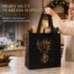 🎁 Fekete karácsonyi ajándéktasak – Elegáns csomagolás az ünnepi ajándékokhoz 🎄