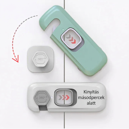🔐👶 Többfunkciós Hűtőzár - Fúrás Nélküli Szerelés, Gyermekbiztos Konyhai Védelem