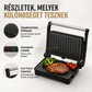 🥪🔥 Elektromos szendvicssütő és panini-készítő 180° lapos sütőfelülettel
