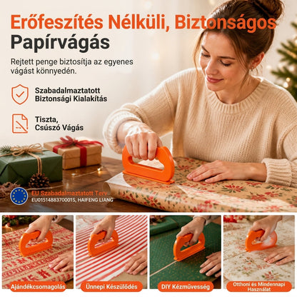 Hordozható csomagolópapír-vágó és barkács papírvágó eszköz