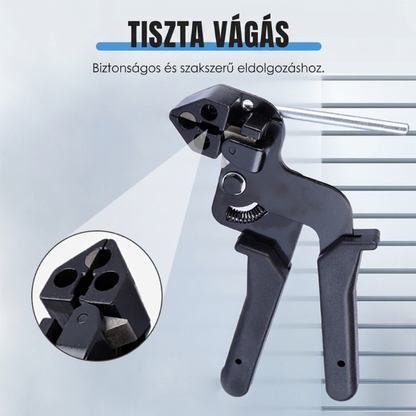 🔧 Nehéz igénybevételre tervezett rozsdamentes acél kábelkötegelő szerszám – Erős, tartós ipari használatra