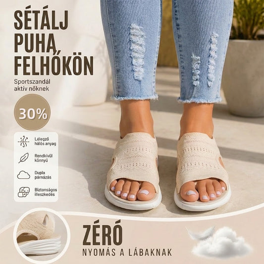 🥿（EU36-43） Lélegző kötött platform szandál nőknek